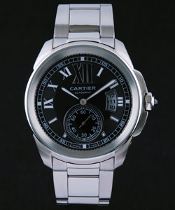 Fake Calibre De Cartier watch W7100016 on sale